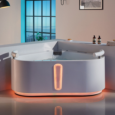 Heart Shaped Spas 2-Person Whirlpool Corner Bathtub 1800mm