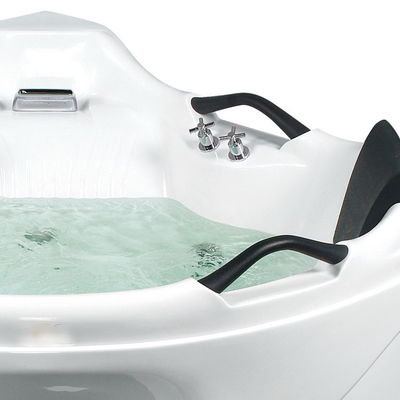 Bathtub Pijat Sudut Berdiri Bebas 1500mm Whirlpool Spa Tub Hot